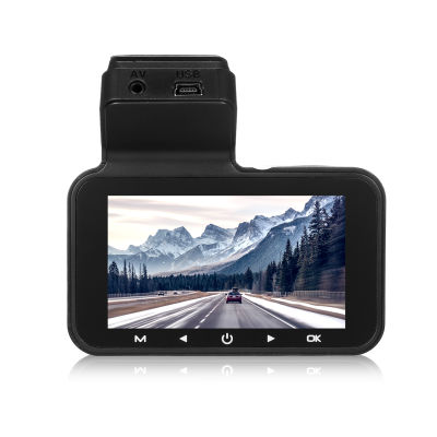 กล้องรีบคู่ HD 3นิ้วจอแสดงผล WiFi GPS Car DVR พร้อม G-Sensor บันทึกอุบัติเหตุสีดำ