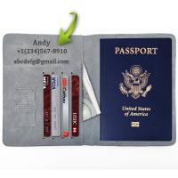 [Yellow peach flavor]  Anti Lost Passport Cover Custom Name Phone Email Ins Travel Wallet Holder Men Bank CardHolder Case Women Credit ID Gift