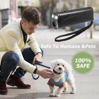 Plastic Ultrasonic Bark Arrester with Flashlight Dog Anti Barking Device Deterrents for Training Accessories