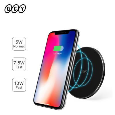 QCY 10/15W Qi Wireless Charger Pad for iphone 13 12 Pro Foldable Charging Dock Station Mobile Phone Fast Wirless Charger Pad