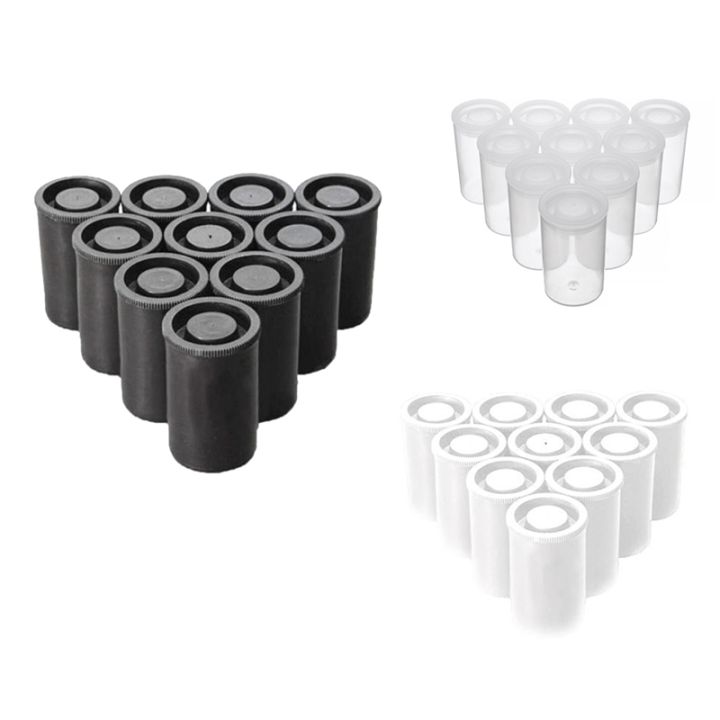 100pcs 35mm Black Camera Film Canisters With Lids, Plastic Empty Camera Reel  Containers For Small St