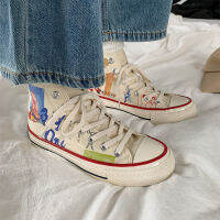 Graffiti Canvas Shoes Women High Top Shoes Wild Korean Version ULZZANG Sneaker