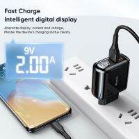 Mcdodo Displayer Charger 20W18W PD+QC3.0 Fast Charger 2 USB Dual port flash charge for iphon , Samsung, Xiaomi, , CH-646633