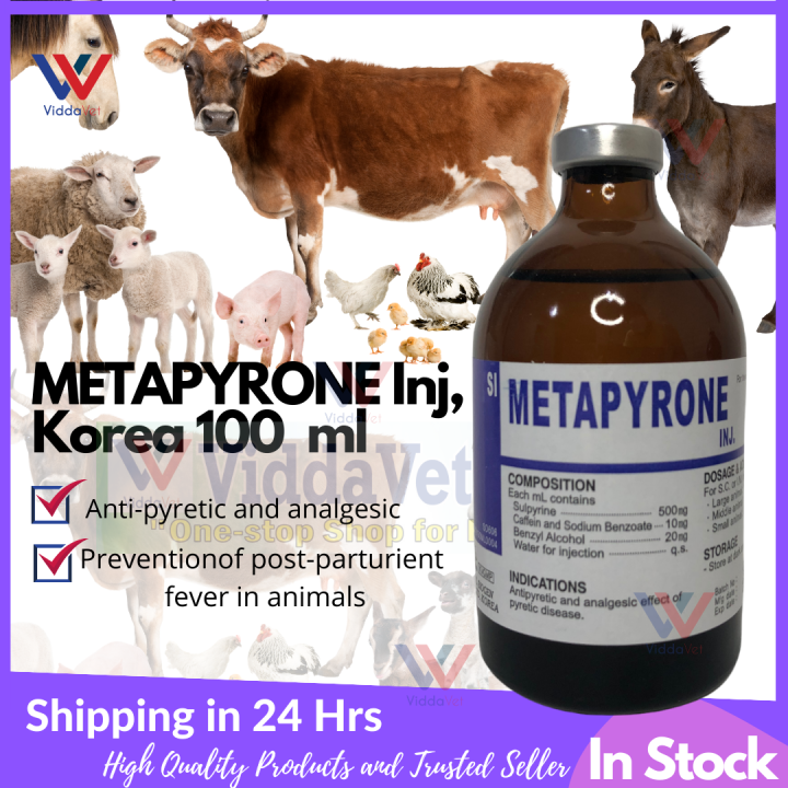 Metapyrone 100ml Sulpyrine 50 for animals pig goat cattle Metapyrone