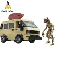 BuildMoc ชุดบล็อกตัวต่อรถตู้พิซซ่าสำหรับเด็กแปลกหน้าสิ่งรถของเล่นอิฐสิบเอ็ดชิ้นสำหรับ Giftdasg1364วันเกิด