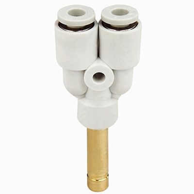 Airtac pneumatic KQ2U/KB2U10-99 Y tee inner and outer diametral pneumatic PU air pipe connector fast insert fast connector Q303 Pipe Fittings Accessor