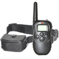 Dog Anti Bark Training Collar with LCD Display Shock Control Waterproof Stop Barking Dog Training Equipment 998D-1 300M