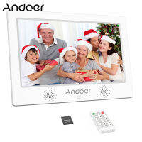 Andoer 10.1นิ้วกรอบรูปดิจิตอล1024*600ความละเอียด TFT-LED หน้าจอสนับสนุนปฏิทิน/นาฬิกา/นาฬิกาปลุก/ภาพ/เพลง/วิดีโอที่มีการควบคุมระยะไกล8กิกะไบต์การ์ดหน่วยความจำ