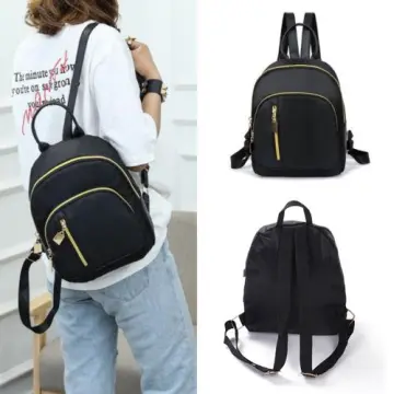 Cute black hot sale school bags