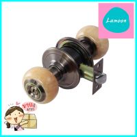 ลูกบิดห้องน้ำ หัวจัน HAFELE 489.93.617 สีหินอ่อนเหลือง+สีทองเหลืองรมดำPRIVACY DOOR KNOB HAFELE 489.93.617 ROUND HEAD YELLOW MARBLE+ANTIQUE BRASS **ราคาดีที่สุด**