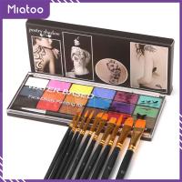 แปรงพาเลทสีทาใบหน้าร่างกายมืออาชีพ Miatoo 10ชิ้น