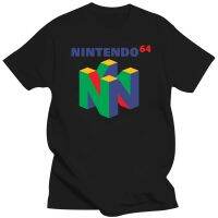 Nintendo- N64 Logo Apparel T-Shirt L Black Casual Plus Size T-Shirts Hip Hop Style Tops Tee S-2Xl Fashion T Shirt nd