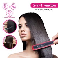 [Hot On Sale] Hair Straightener Brush Ceramic Ionic Straightening Comb &amp; Hot Comb Fast Heating Anti-Scald Hair Straightening Iron Fast Styling