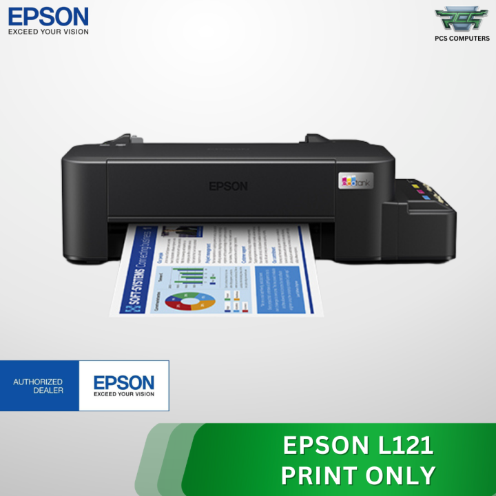 Epson EcoTank L121 A4 Ink Tank Printer Fast Quality Printing Made