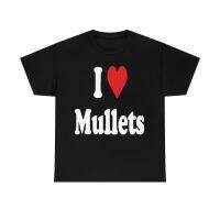 I Love Mullets Shirt I Heart Mullets Japan Style T shirt Mens T shirt Short Sleeve O Neck Tops Aesthetic Tumblr Tee Fashion XS-6XL