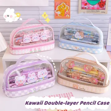 Kawaii Pencil Cases Large Capacity Pencil Bag Pouch Holder Box for