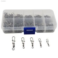 ▲♤ Fishing Connector Swivel Ball Bearing Clasp Metal 210 Pcs/set Rolling Fast-lock Snap Carabiner Clip