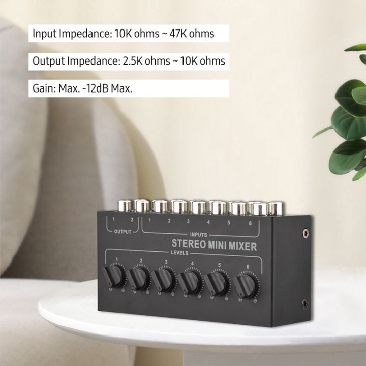 cx600-mini-stereo-6-channel-passive-mixer-rca-portable-audio-mixer-6-in-2-out-stereo-distributor-volume-control