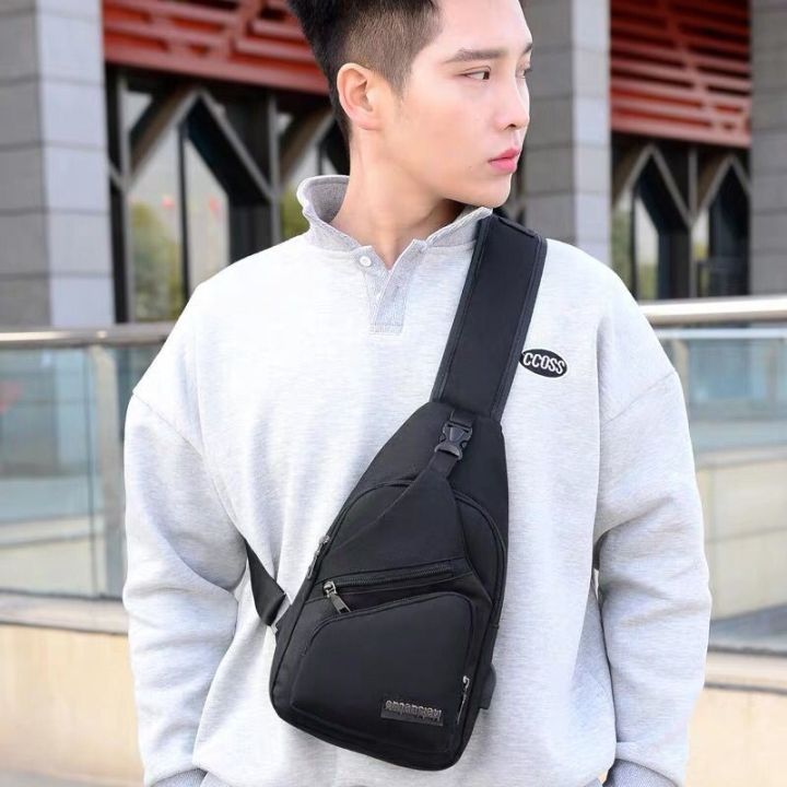 Men's Chest Pack Anti Theft Cross Body bag / belt bag / sling bag with ...