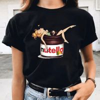 เสื้อยืดผ้าฝ้ายNutella Kawaii พิมพ์ผู้หญิง T เสื้อสาว90S Harajuku Ulzzang แฟชั่นเสื้อยืดสไตล์เกาหลี Top Tees หญิง