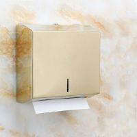 Wall-Mounted Paper Towel Dispenser Stainless Steel Kitchen Tissue Box with Lock Tissue Holders