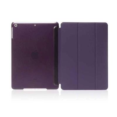 Case cool cool Case iPadAir iPadair1 Case เคสไอแพดแอร์ 1 iPad Air 1 Magnet Transparent Back case (Purple/สีม่วง)