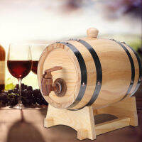 1.5L ของใช้ในครัวเรือน Mini Pine Wood Wine Barrel Keg อุปกรณ์การต้มเบียร์ไม้