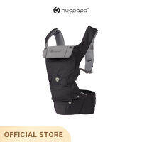 Hugpapa เป้อุ้มเด็ก Dial-Fit 3-in-1 Hip Seat Baby Carrier สี Charcoal - สุดพรีเมี่ยมเทคโนโลยี “BOA CLOSURE TECHNOLOGY”