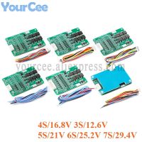 【YD】 3S 5S 6S 7S 15A 20A 18650 ion Lithium Battery Protection Board Module 12.6V 16.8V 21V 25.2V 29.4V Packs Heatsink