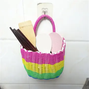 Luxspire Toilet Paper Basket, Boho Bathroom Basket Handmade Cotton