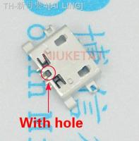 【CW】ﺴ▬❃  100pcs USB 5pin 0.8mm B Type With hole Female Jack 5 pin Charging Socket