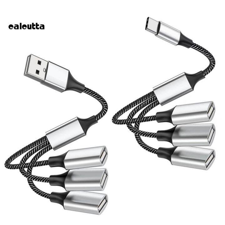 calcutta-สายเคเบิลแยก-usb-otg-480mbps-ความเร็วสูง-usb-type-c-เป็น-3-usb-3-in-1-อุปกรณ์เสริมคอมพิวเตอร์