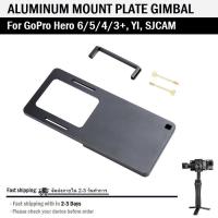 อะแดปเตอร์ เมาท์ สำหรับ กล้องแอคชั่น ใช้กับ ไม้กันสั่น - Aluminum Switch Mount Plate Solid Handheld Gimbal Adapter Mounnt for GoPro Hero 7 2018 6 5 4 3+ YI SJCAM DJI OSMO Zhiyun Smooth Q