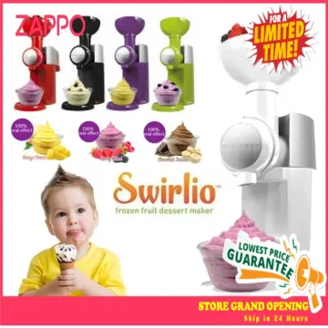 Swirlio Frozen Fruit Dessert Maker Fruit Ice Cream Machine Or