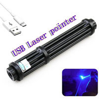 Blue Torch USB adjustable focus 450nm High Power Burning Rechargeable Visible Blue Light Pen Burn Pointer