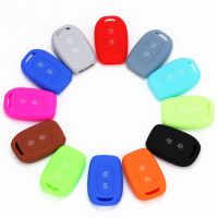 dvvbgfrdt Silicone Car Key Cover Case Holder Remote Key Protector Shell for Renault Dacia Duster Sandero Clio Captur Scenic Master Megane