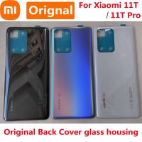 ฝาหลังเคสเหมาะสำหรับ Xiaomi 11T Pro 5G เคสด้านหลังประตูแบตเตอรี่ Mi11t ฝาหม้อแบบแก้วมือถือพร้อมกาวสำหรับเปลี่ยน