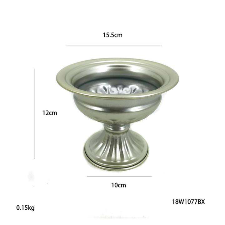 toolsnest-แจกันตะแกรงดอกไม้โลหะ-ของประดับตกแต่งสะสมงานฝีมือศิลปะดอกไม้สไตล์ยุโรปหม้อสำหรับห้องนอนเตาผิงสำนักงานตั้งโต๊ะ