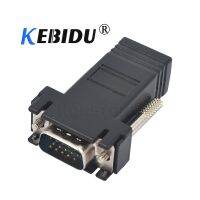 Kebidu RJ45 Ke VGA Extension Extender Cord Male Ke Lan Cat5 Cat5e RJ45 Ethernet Female Adapter untuk PC Desktop Komputer