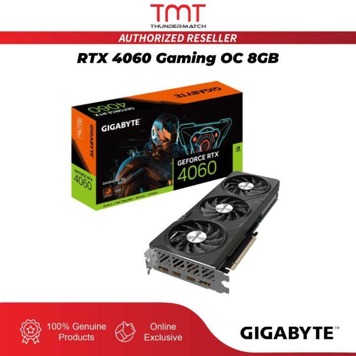 TMT Gigabyte RTX 4060 Gaming OC 8GB GDDR6 128Bit Graphics Card | Lazada