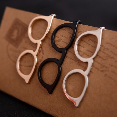 【CW】 2018 Fashion Jewelry Tie Clip Glasses Brooch Pin Metal Lapel Men Pasadores Broszka Broches Brooches