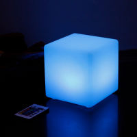 15*15*15CM LED Cube Table Light Remote Control 16 Colors Change Holiday Wedding Bar Party Event Christmas LED Lights Desk Lamp