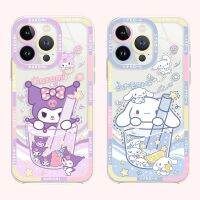 Kuromi Cinnamoroll Clear TPU Case for Samsung Galaxy S23 S22 Ultra S21 S20 FE S10 Plus Note 20 10 9 A32 A52S A52 A72 Soft Cover Phone Cases