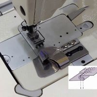 Industrial 2-needle Lock Chain Sewing Machine  Overlock Upper Sleeve LAP SEAM FOLDER  Patchwork  Pull Cylinder  Binder Folder Sewing Machine Parts  Ac