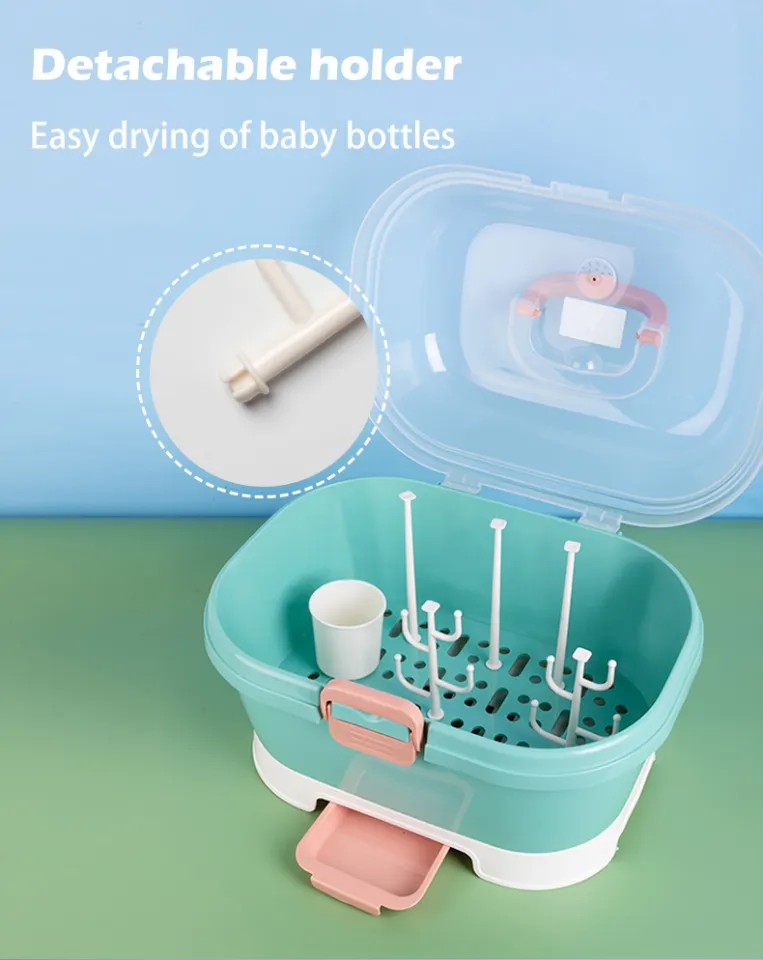  STOBAZA Feeding Bottle Storage Box Over The Sink Dish Rack  Silverware Storage Bottle Holder Utensil Drying Rack Basket Dish Drain  Board Sink Drainer Multifunction Baby pp Tableware : Baby