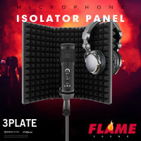 5 Panel Foldable Studio Microphone Isolation Shield Recording Sound Absorber Foam Panelลดเสียงรบกวน5 แผงไมโครโฟนสตูดิโอแบบพับได้แผงแยกแผ่นบันทึกเสียงแผ่นโฟมซับเสียง