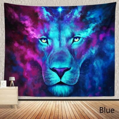 【cw】Wall Hanging Tapestry Livingroom Wall Cloth Lion King Wolf Background Cloth Wall Tapestry Aesthetic Animal Hanging Blanket Tapiz