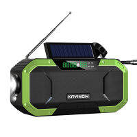 Outdoor Emergency Radio Bluetooth Speaker Emergency Solar Hand Crank Weather Radio 5000mAh Charger Flash Ligh Speaker