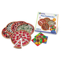 ***จากแบรนด์ Learning Resources*** Pizza Fraction Fun Game : เกม พิซซ่า เรียนรู้ เศษส่วน : 6-10 ปี
