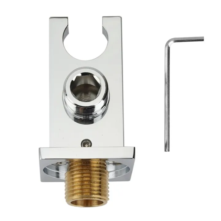 Solid Brass Wall Mount Handheld Shower Bracket Holder With Water Supply